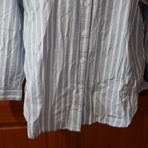 K Lab Striped Button Down Feminists "not your babe" Top Medium - Picture 7 of 13